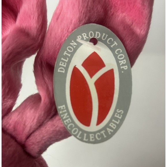 Delton Product Corp Bunny Rabbit Pink Plush Posable Stuffed Animal Easter 14” - Picture 8 of 8